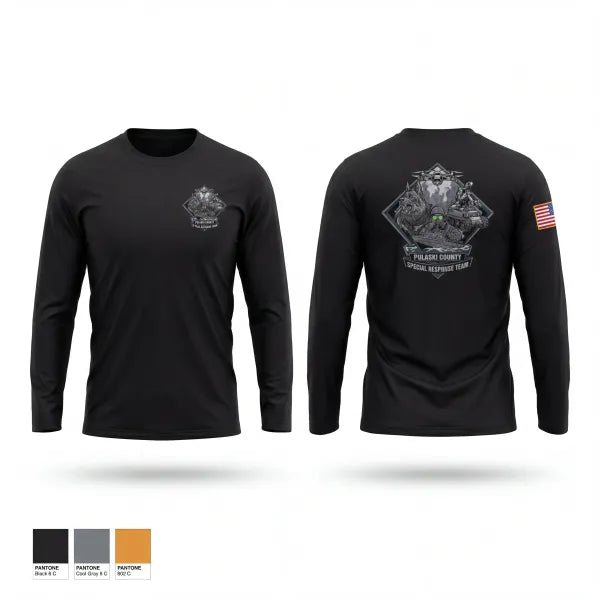 Long Sleeve Performance Shirt, Pulaski County SRT, Fire Department, Teamtime, Team time, sublimation, custom sports apparel, team uniforms, spirit wear, spiritwear, sports uniforms, custom shirts, team store, custom team store, fundraiser sports, apparel fundraiser