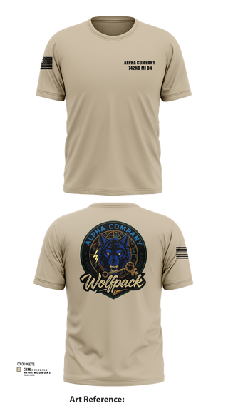 Short Sleeve Performance Shirt, Alpha Company, 742nd MI BN, , Teamtime, Team time, sublimation, custom sports apparel, team uniforms, spirit wear, spiritwear, sports uniforms, custom shirts, team store, custom team store, fundraiser sports, apparel fundraiser