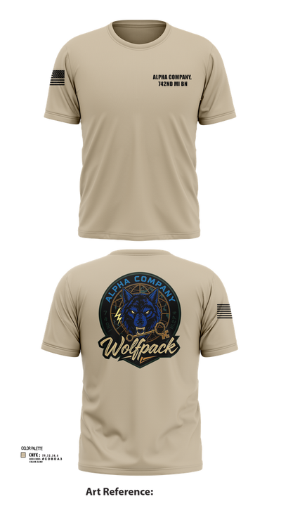 Alpha Company, 742nd MI BN 30113314 Short Sleeve Performance Shirt - 103