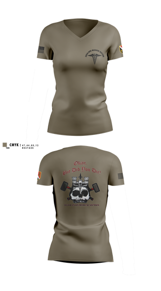 Womens Short Sleeve Vneck Shirt, 205th HHC MEDICAL SECTION, , Teamtime, Team time, sublimation, custom sports apparel, team uniforms, spirit wear, spiritwear, sports uniforms, custom shirts, team store, custom team store, fundraiser sports, apparel fundraiser