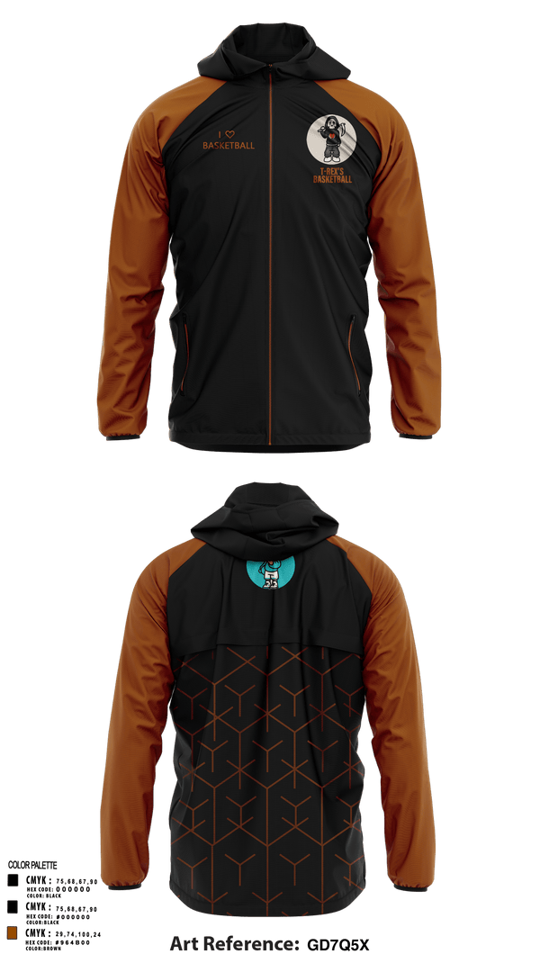 Windbreaker, T-Rex’s, Men's Basketball, Teamtime, Team time, sublimation, custom sports apparel, team uniforms, spirit wear, spiritwear, sports uniforms, custom shirts, team store, custom team store, fundraiser sports, apparel fundraiser