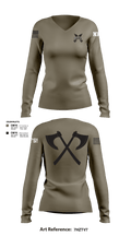 Mortars 32639888 Women's Long Sleeve V-neck Shirt - 4