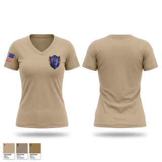 Womens Short Sleeve Vneck Shirt, LEA Fort Riley, Army, Teamtime, Team time, sublimation, custom sports apparel, team uniforms, spirit wear, spiritwear, sports uniforms, custom shirts, team store, custom team store, fundraiser sports, apparel fundraiser