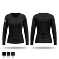 Carteret County Sheriff's Office Women's Long Sleeve V-neck Shirt - 1