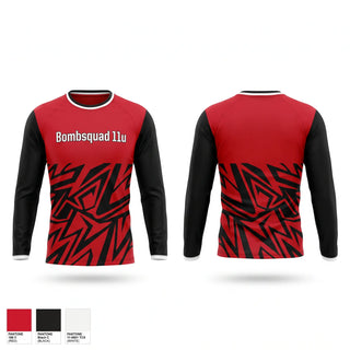 Long Sleeve Performance Shirt, Bombsquad 11u, Baseball, Teamtime, Team time, sublimation, custom sports apparel, team uniforms, spirit wear, spiritwear, sports uniforms, custom shirts, team store, custom team store, fundraiser sports, apparel fundraiser