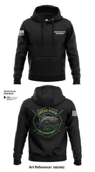 Hoodie, Green River Fire Department, Fire Department, Teamtime, Team time, sublimation, custom sports apparel, team uniforms, spirit wear, spiritwear, sports uniforms, custom shirts, team store, custom team store, fundraiser sports, apparel fundraiser
