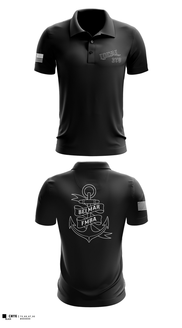 Short Sleeve Performance Polo, Belmar Ems 378, EMS/EMT, Teamtime, Team time, sublimation, custom sports apparel, team uniforms, spirit wear, spiritwear, sports uniforms, custom shirts, team store, custom team store, fundraiser sports, apparel fundraiser