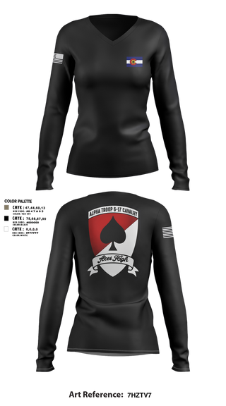Womens Long Sleeve Vneck Shirt, A-TRP 6-17 ACS, , Teamtime, Team time, sublimation, custom sports apparel, team uniforms, spirit wear, spiritwear, sports uniforms, custom shirts, team store, custom team store, fundraiser sports, apparel fundraiser