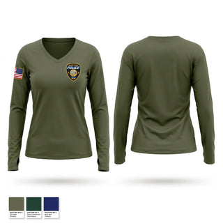 Womens Long Sleeve Vneck Shirt, Patrol, Police, Teamtime, Team time, sublimation, custom sports apparel, team uniforms, spirit wear, spiritwear, sports uniforms, custom shirts, team store, custom team store, fundraiser sports, apparel fundraiser