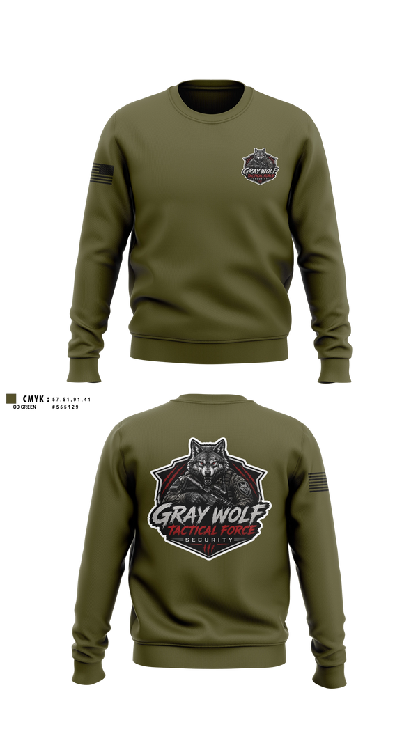 Crew Neck Sweatshirt, Graywolf tactical force securityGraywolf tactical force security, Bowling, Teamtime, Team time, sublimation, custom sports apparel, team uniforms, spirit wear, spiritwear, sports uniforms, custom shirts, team store, custom team store, fundraiser sports, apparel fundraiser