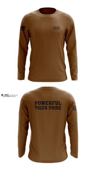 Long Sleeve Performance Shirt, tiger battalion, Army, Teamtime, Team time, sublimation, custom sports apparel, team uniforms, spirit wear, spiritwear, sports uniforms, custom shirts, team store, custom team store, fundraiser sports, apparel fundraiser