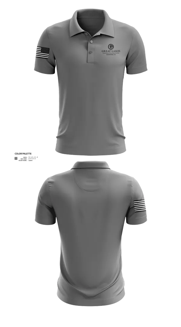 Short Sleeve Performance Polo, Great Lakes Contracting Solutions LLC, , Teamtime, Team time, sublimation, custom sports apparel, team uniforms, spirit wear, spiritwear, sports uniforms, custom shirts, team store, custom team store, fundraiser sports, apparel fundraiser