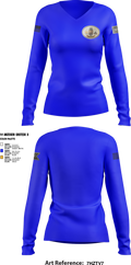 2nd Plt, Doghouse Company, 1/3 TOG 80089099 Women's Long Sleeve V-neck Shirt - 2