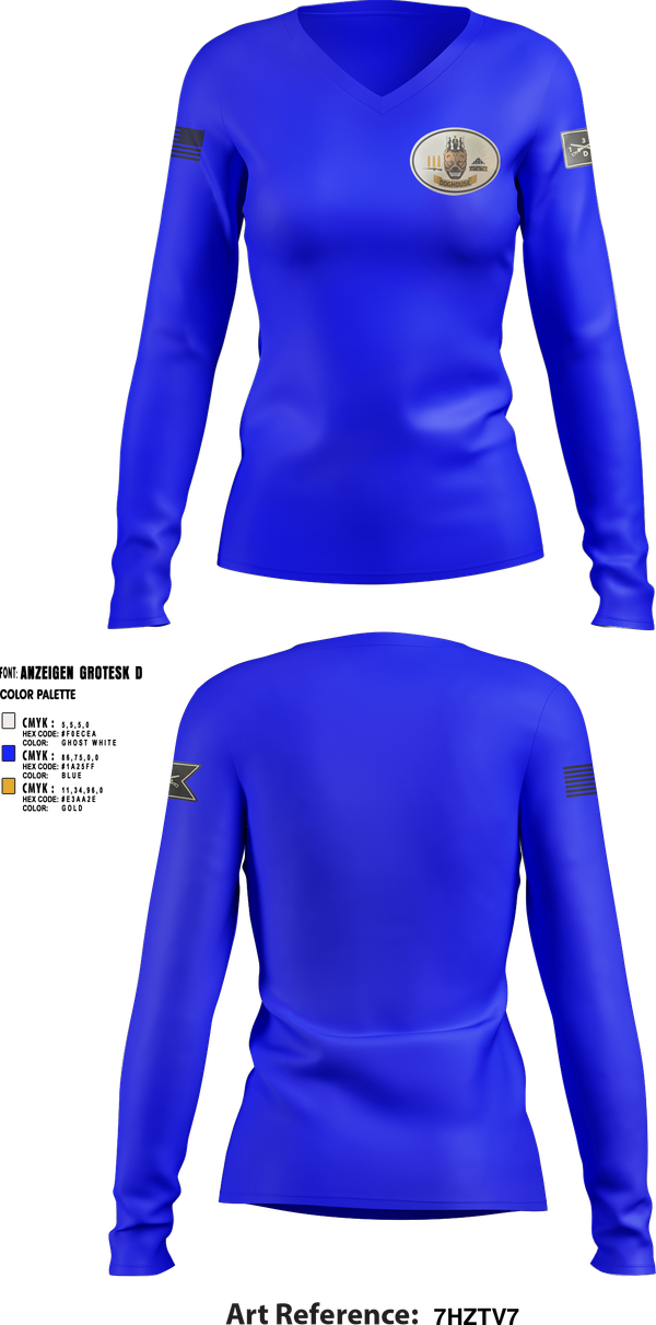 Womens Long Sleeve Vneck Shirt, 2nd Plt, Doghouse Company, 1/3 TOG, , Teamtime, Team time, sublimation, custom sports apparel, team uniforms, spirit wear, spiritwear, sports uniforms, custom shirts, team store, custom team store, fundraiser sports, apparel fundraiser
