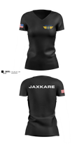 JaxKare Women's Short Sleeve V-neck Shirt - 2