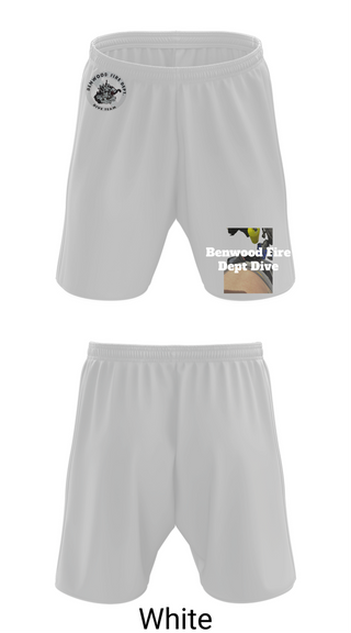 Athletic Shorts With Pockets, Benwood Fire Dept Dive, Fire Department, Teamtime, Team time, sublimation, custom sports apparel, team uniforms, spirit wear, spiritwear, sports uniforms, custom shirts, team store, custom team store, fundraiser sports, apparel fundraiser