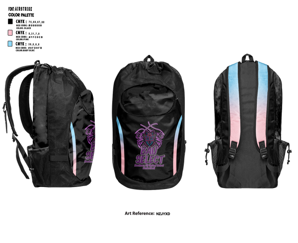 Gear Bag, BAU SELECT, Men's Basketball, Teamtime, Team time, sublimation, custom sports apparel, team uniforms, spirit wear, spiritwear, sports uniforms, custom shirts, team store, custom team store, fundraiser sports, apparel fundraiser