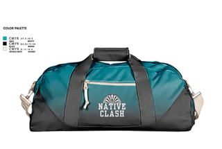 Duffle Bag, Native Clash, Men's Basketball, Teamtime, Team time, sublimation, custom sports apparel, team uniforms, spirit wear, spiritwear, sports uniforms, custom shirts, team store, custom team store, fundraiser sports, apparel fundraiser