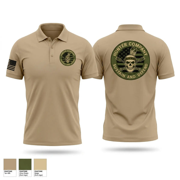 Short Sleeve Performance Polo, H Co 148th BSB, National Guard, Teamtime, Team time, sublimation, custom sports apparel, team uniforms, spirit wear, spiritwear, sports uniforms, custom shirts, team store, custom team store, fundraiser sports, apparel fundraiser