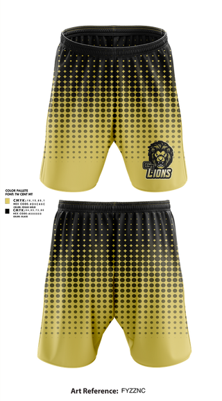 Athletic Shorts With Pockets, Gt lions, , Teamtime, Team time, sublimation, custom sports apparel, team uniforms, spirit wear, spiritwear, sports uniforms, custom shirts, team store, custom team store, fundraiser sports, apparel fundraiser