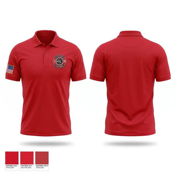 Short Sleeve Performance Polo, Williams Township Fire Company, Fire Department, Teamtime, Team time, sublimation, custom sports apparel, team uniforms, spirit wear, spiritwear, sports uniforms, custom shirts, team store, custom team store, fundraiser sports, apparel fundraiser