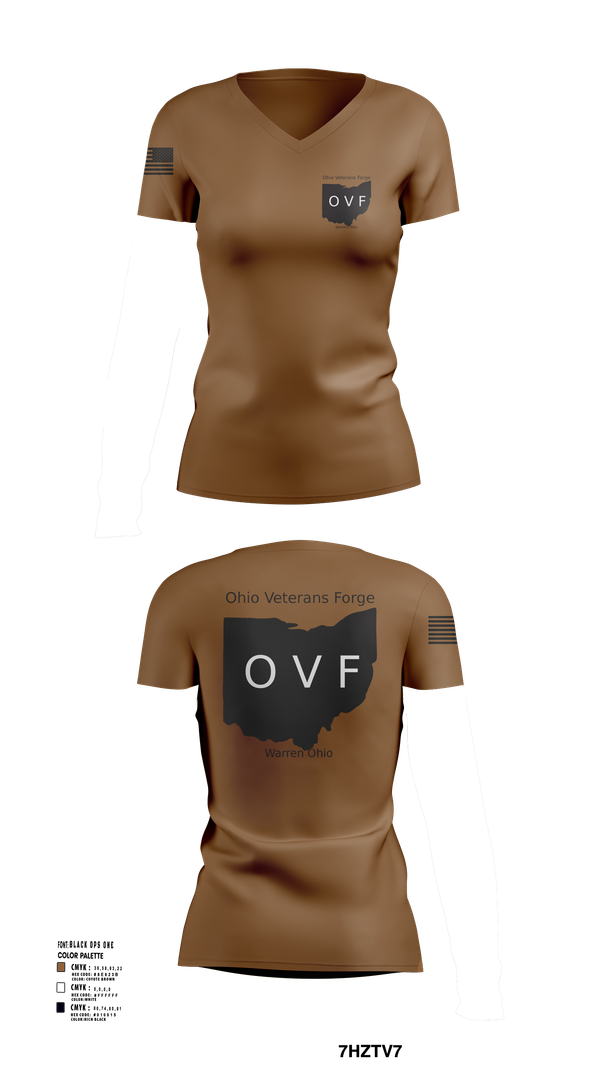 Womens Short Sleeve Vneck Shirt, ohio veterans forge, , Teamtime, Team time, sublimation, custom sports apparel, team uniforms, spirit wear, spiritwear, sports uniforms, custom shirts, team store, custom team store, fundraiser sports, apparel fundraiser