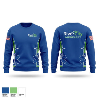 Crew Neck Sweatshirt, RiverCity MedFleet, EMS/EMT, Teamtime, Team time, sublimation, custom sports apparel, team uniforms, spirit wear, spiritwear, sports uniforms, custom shirts, team store, custom team store, fundraiser sports, apparel fundraiser