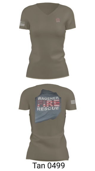 Womens Short Sleeve Vneck Shirt, Wagener Fire Department, Fire Department, Teamtime, Team time, sublimation, custom sports apparel, team uniforms, spirit wear, spiritwear, sports uniforms, custom shirts, team store, custom team store, fundraiser sports, apparel fundraiser