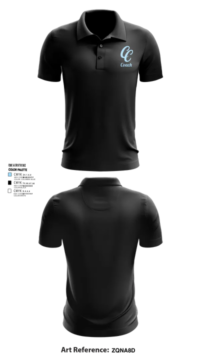 Carson High School Basketball Short Sleeve Performance Polo - 3