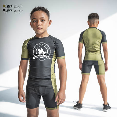 Short Sleeve Rash Guard Shirt, Saiyan Jiu Jitsu, , Teamtime, Team time, sublimation, custom sports apparel, team uniforms, spirit wear, spiritwear, sports uniforms, custom shirts, team store, custom team store, fundraiser sports, apparel fundraiser