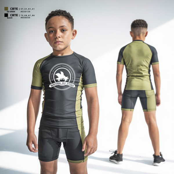 Short Sleeve Rash Guard Shirt, Saiyan Jiu Jitsu, , Teamtime, Team time, sublimation, custom sports apparel, team uniforms, spirit wear, spiritwear, sports uniforms, custom shirts, team store, custom team store, fundraiser sports, apparel fundraiser