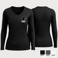 Huntington Junior High School Basketball 78559210 Women's Long Sleeve V-neck Shirt - 1