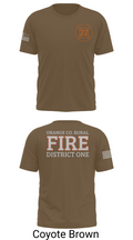 Orange County Rural District 1 Fire Department 66539276 Short Sleeve Performance Shirt - 16