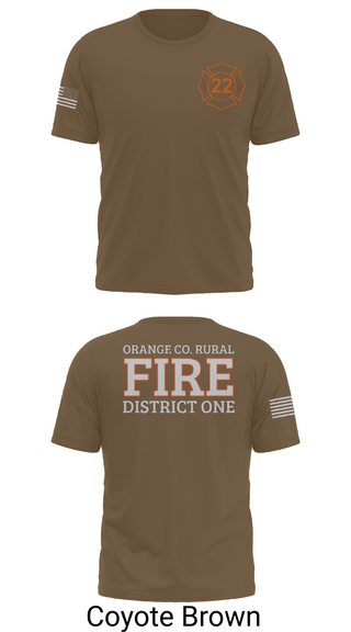 Short Sleeve Performance Shirt, Orange County Rural District 1 Fire Department, , Teamtime, Team time, sublimation, custom sports apparel, team uniforms, spirit wear, spiritwear, sports uniforms, custom shirts, team store, custom team store, fundraiser sports, apparel fundraiser