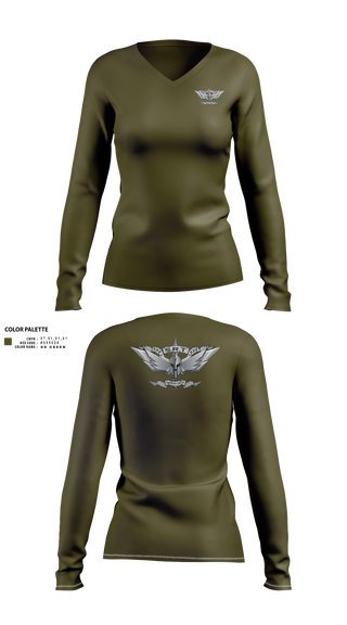 Womens Long Sleeve Vneck Shirt, SRRG-SRT, Police, Teamtime, Team time, sublimation, custom sports apparel, team uniforms, spirit wear, spiritwear, sports uniforms, custom shirts, team store, custom team store, fundraiser sports, apparel fundraiser