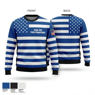 Crew Neck Sweatshirt, Cedar City Police Department, Police, Teamtime, Team time, sublimation, custom sports apparel, team uniforms, spirit wear, spiritwear, sports uniforms, custom shirts, team store, custom team store, fundraiser sports, apparel fundraiser