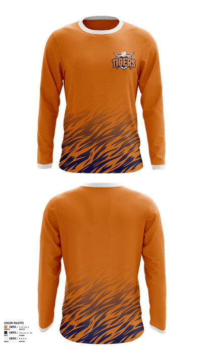 Malone Tigers 80895535 Long Sleeve Performance Shirt 2