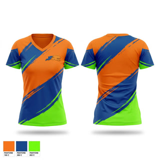 Womens Short Sleeve Vneck Shirt, GPS Track Club, Track & Field, Teamtime, Team time, sublimation, custom sports apparel, team uniforms, spirit wear, spiritwear, sports uniforms, custom shirts, team store, custom team store, fundraiser sports, apparel fundraiser