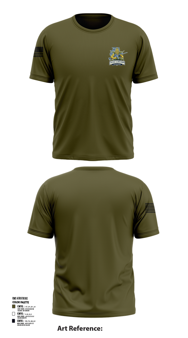 Short Sleeve Performance Shirt, Central Illinois Army Recruiting Company, , Teamtime, Team time, sublimation, custom sports apparel, team uniforms, spirit wear, spiritwear, sports uniforms, custom shirts, team store, custom team store, fundraiser sports, apparel fundraiser