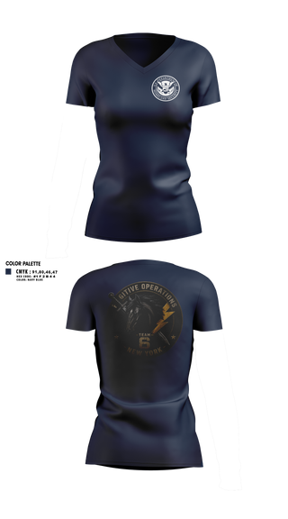 Womens Short Sleeve Vneck Shirt, Fugitive Operations, Police, Teamtime, Team time, sublimation, custom sports apparel, team uniforms, spirit wear, spiritwear, sports uniforms, custom shirts, team store, custom team store, fundraiser sports, apparel fundraiser