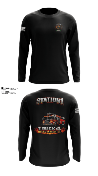 Long Sleeve Performance Shirt, Bohemia fire department, Fire Department, Teamtime, Team time, sublimation, custom sports apparel, team uniforms, spirit wear, spiritwear, sports uniforms, custom shirts, team store, custom team store, fundraiser sports, apparel fundraiser