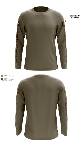 Long Sleeve Performance Shirt, Dodge County Sheriff's Office, Police, Teamtime, Team time, sublimation, custom sports apparel, team uniforms, spirit wear, spiritwear, sports uniforms, custom shirts, team store, custom team store, fundraiser sports, apparel fundraiser