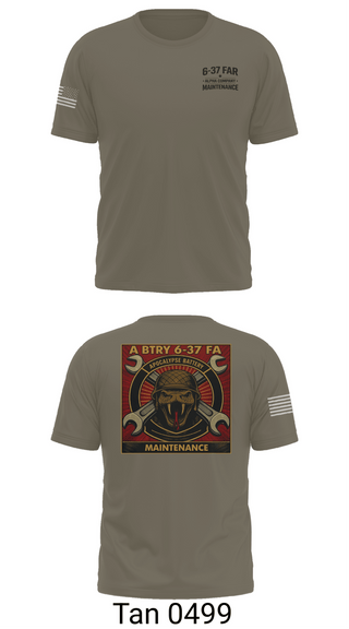 Old School Cotton Feel Shirt, 6-37 Field Artillery, Army, Teamtime, Team time, sublimation, custom sports apparel, team uniforms, spirit wear, spiritwear, sports uniforms, custom shirts, team store, custom team store, fundraiser sports, apparel fundraiser