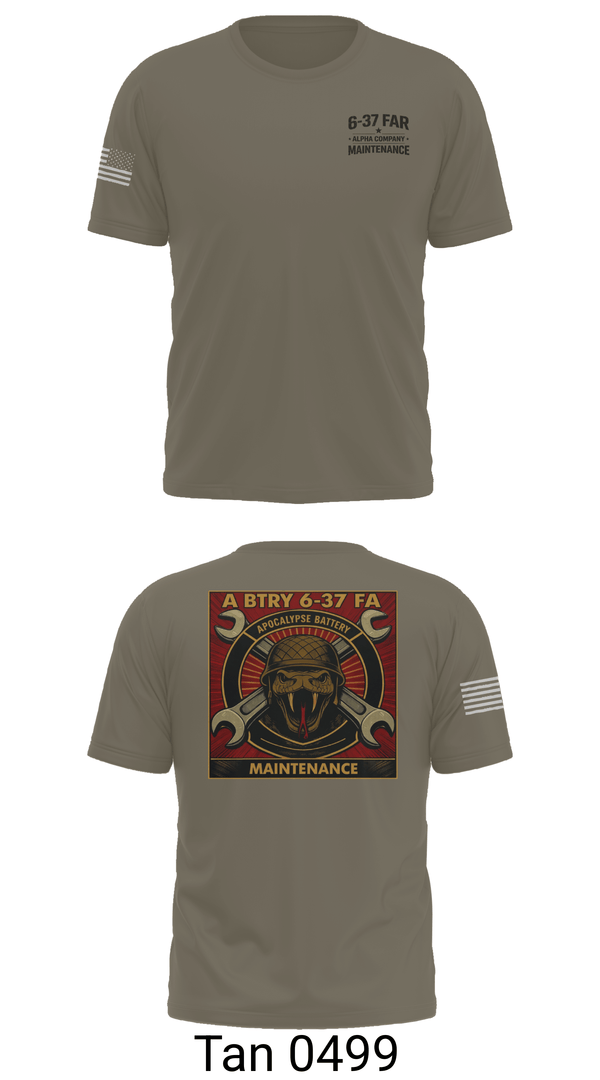 Old School Cotton Feel Shirt, 6-37 Field Artillery, Army, Teamtime, Team time, sublimation, custom sports apparel, team uniforms, spirit wear, spiritwear, sports uniforms, custom shirts, team store, custom team store, fundraiser sports, apparel fundraiser