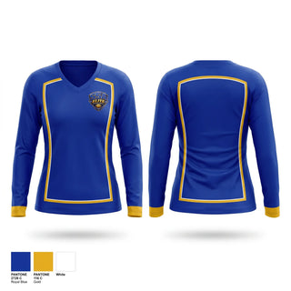 Womens Long Sleeve Vneck Shirt, SSA Elite “Havoc”, Men's Basketball, Teamtime, Team time, sublimation, custom sports apparel, team uniforms, spirit wear, spiritwear, sports uniforms, custom shirts, team store, custom team store, fundraiser sports, apparel fundraiser