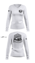 Whitman County Sheriff's Office Corrections 85641181 Women's Long Sleeve V-neck Shirt - 100