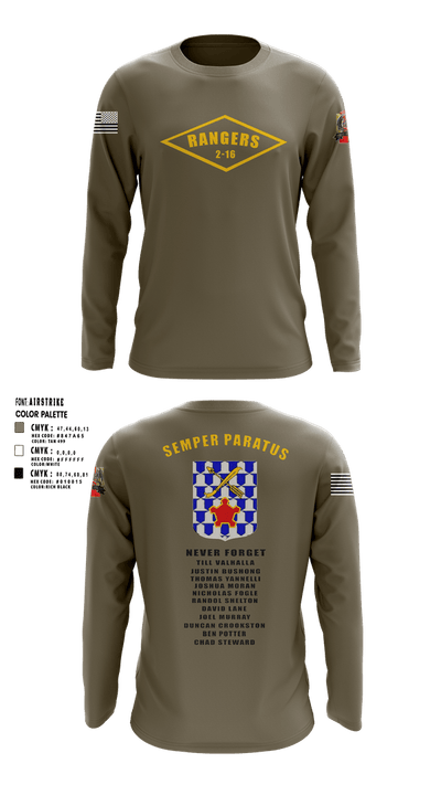 2-16 rangers 46509230 Long Sleeve Performance Shirt 23