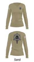ODB 740 82785615 Women's Long Sleeve V-neck Shirt - 97