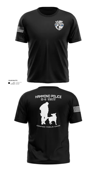 Short Sleeve Performance Shirt, Hammond Police K9, Police, Teamtime, Team time, sublimation, custom sports apparel, team uniforms, spirit wear, spiritwear, sports uniforms, custom shirts, team store, custom team store, fundraiser sports, apparel fundraiser