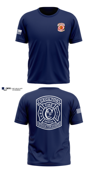 Old School Cotton Feel Shirt, Cecilton Volunteer Fire Company, Fire Department, Teamtime, Team time, sublimation, custom sports apparel, team uniforms, spirit wear, spiritwear, sports uniforms, custom shirts, team store, custom team store, fundraiser sports, apparel fundraiser